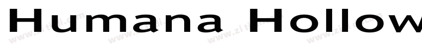 Humana Hollow字体转换